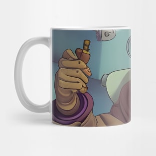 Funny robot boy Mug